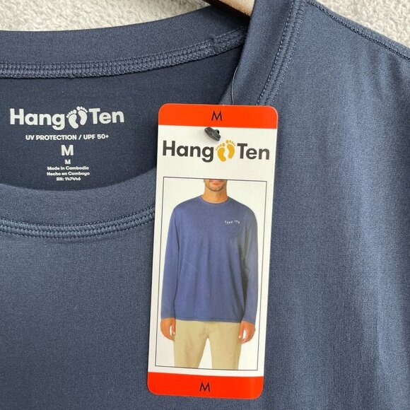 NEW Hang Ten Men's M Long Sleeve UV Protection T-Shirt UPF 50+ Polyester - Picture 8 of 9